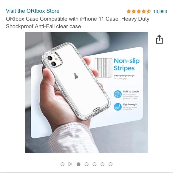 ⚡️HOST PICK ⚡️NWOT ORIbox Clear Phone Case for iPhone 11 - Picture 15 of 15